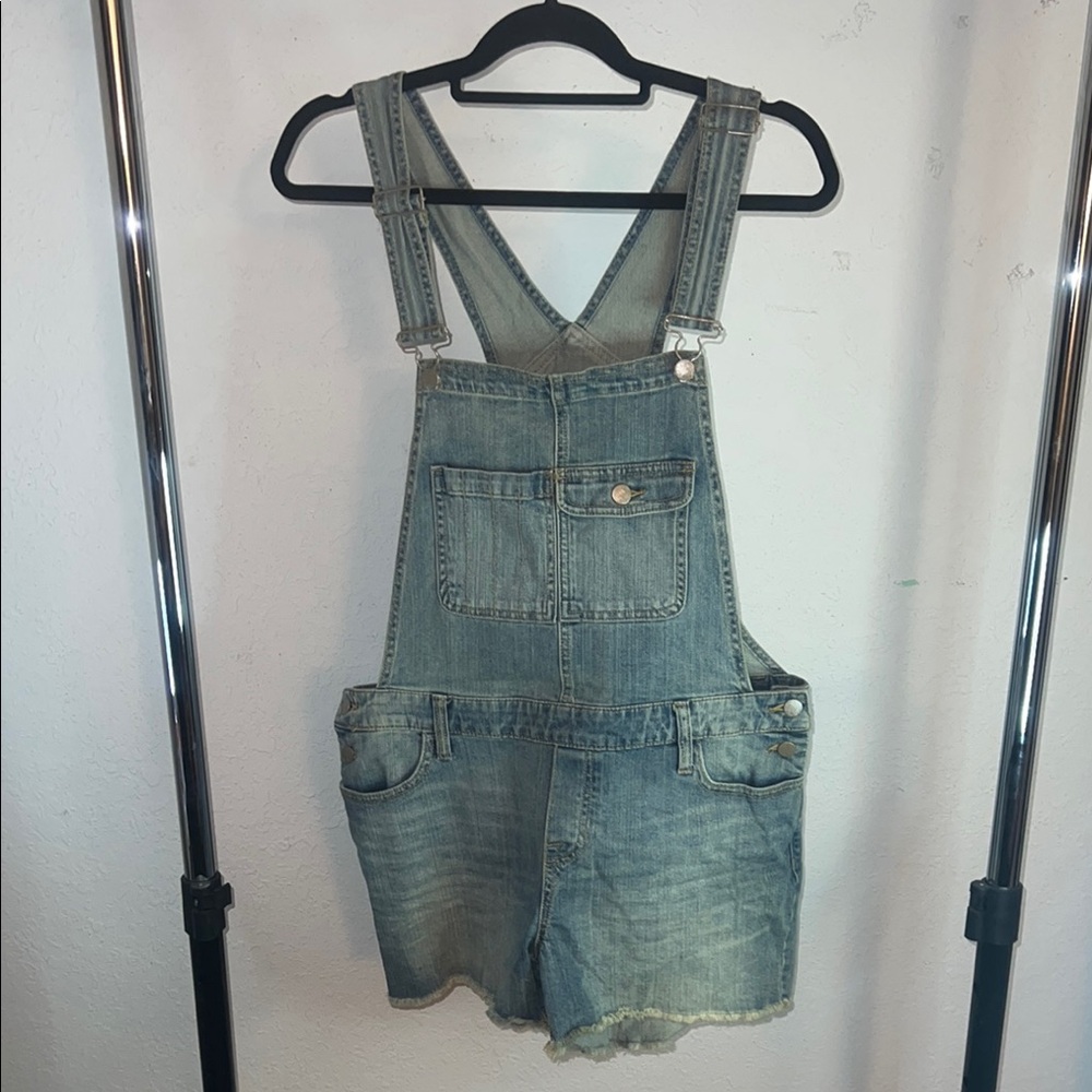 Denim Overalls with Pockets